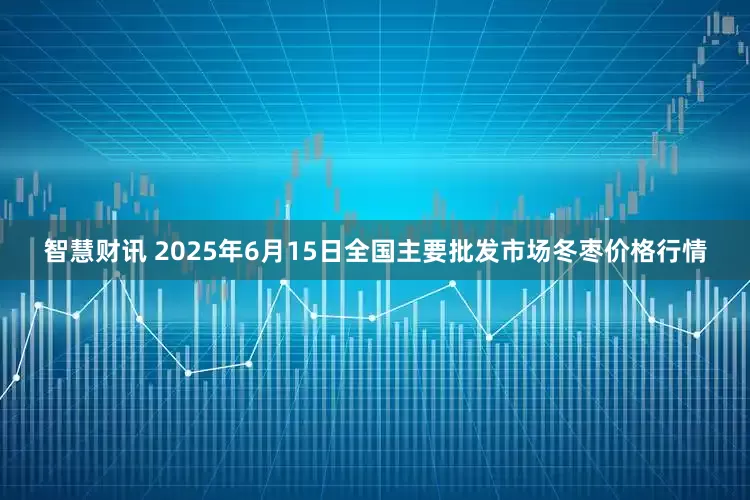 智慧财讯 2025年6月15日全国主要批发市场冬枣价格行情